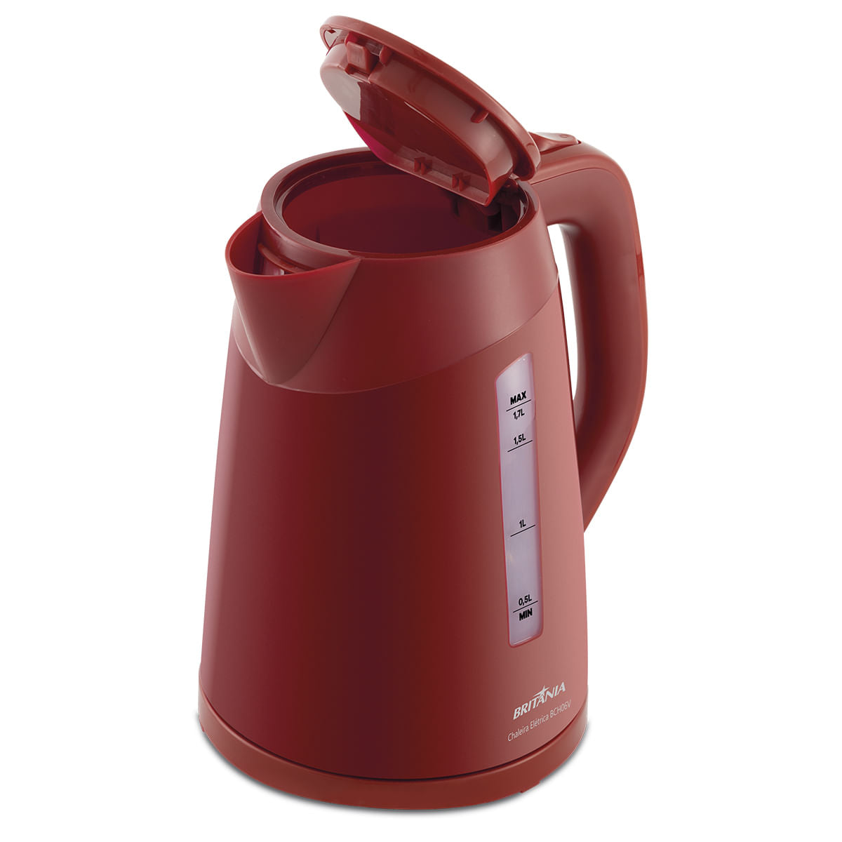Chaleira Elétrica Britânia 1,7L BCH06V Vermelho 220V