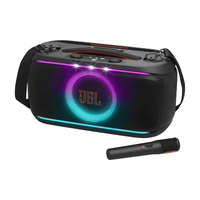 Caixa de Som Portátil JBL PartyBox On-The-Go 2 com Microfone Preto