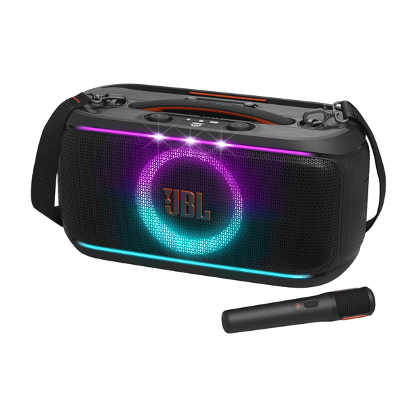 Caixa de Som Portátil JBL PartyBox On-The-Go 2 com Microfone Preto