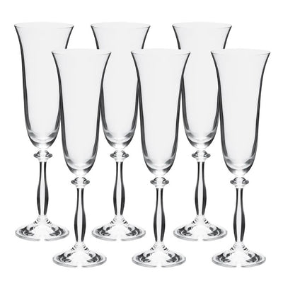 Jogo de 6 Taças para Champanhe Full-Fit em Cristal Ecológico 190ml