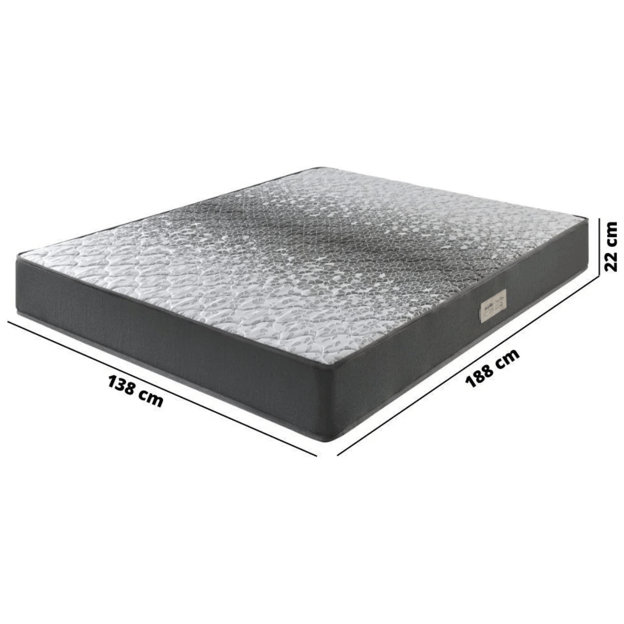 Colchão Espuma Dual Firm D-28 Ecoflex Casal 138x188x22cm Chumbo
