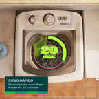 Lavadora de Roupas Consul 10Kg CWB10B Dosagem Econômica Branco 220V