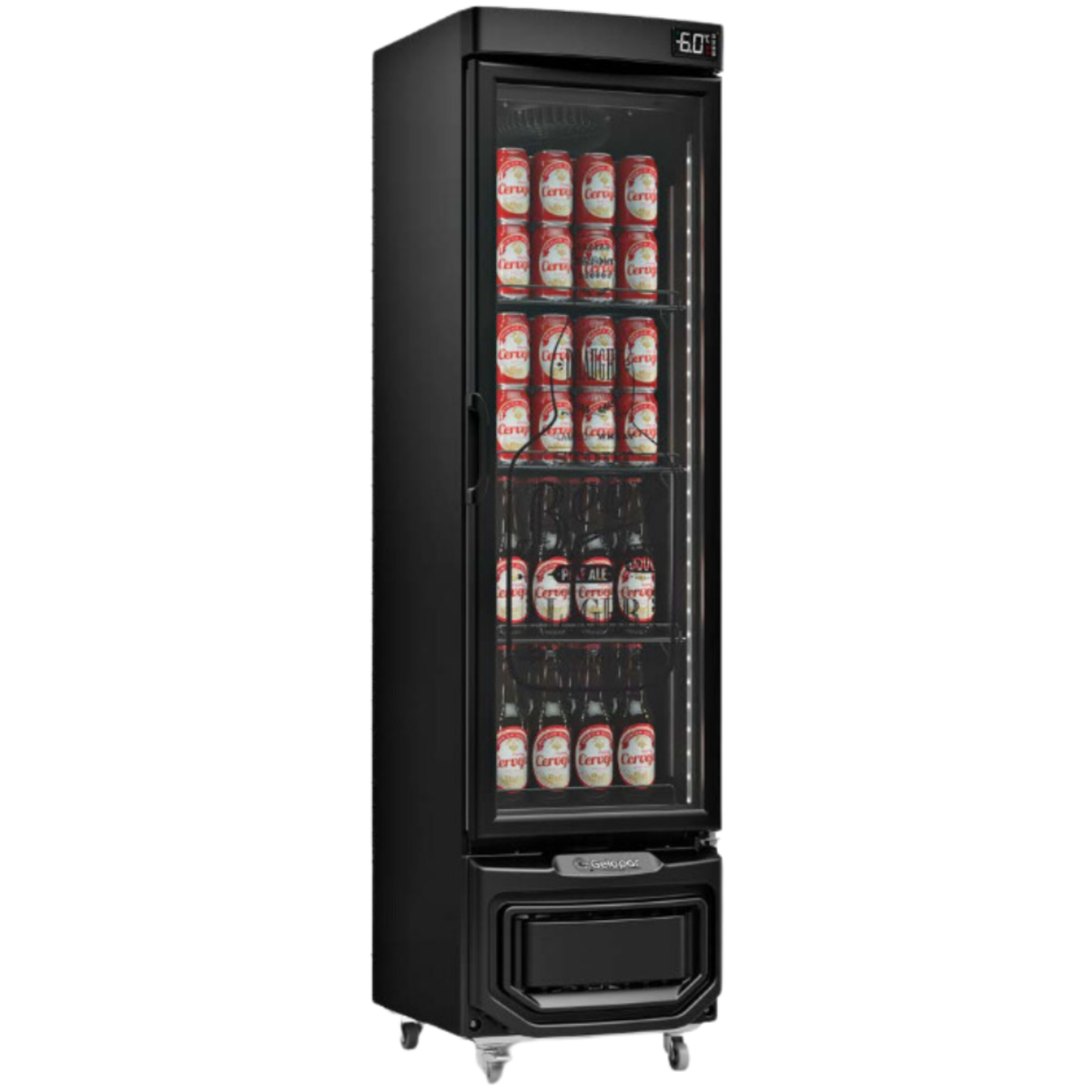 Cervejeira Gelopar 228L GRB-23EV GW Porta de Vidro Adesivado Preto - AVARIADO 220V