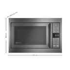 Micro-ondas de Embutir Electrolux 34L Experience com Painel Touch Cinza 220V