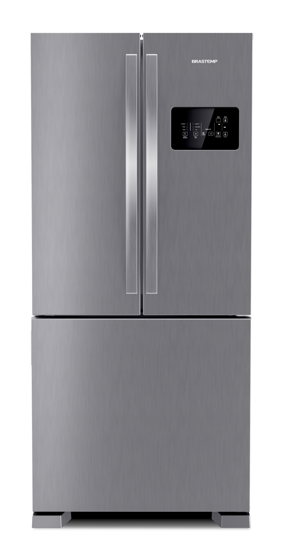 Refrigerador Brastemp 554L BRO85AK 3 Portas French Door Inverter Cor Inox 220V