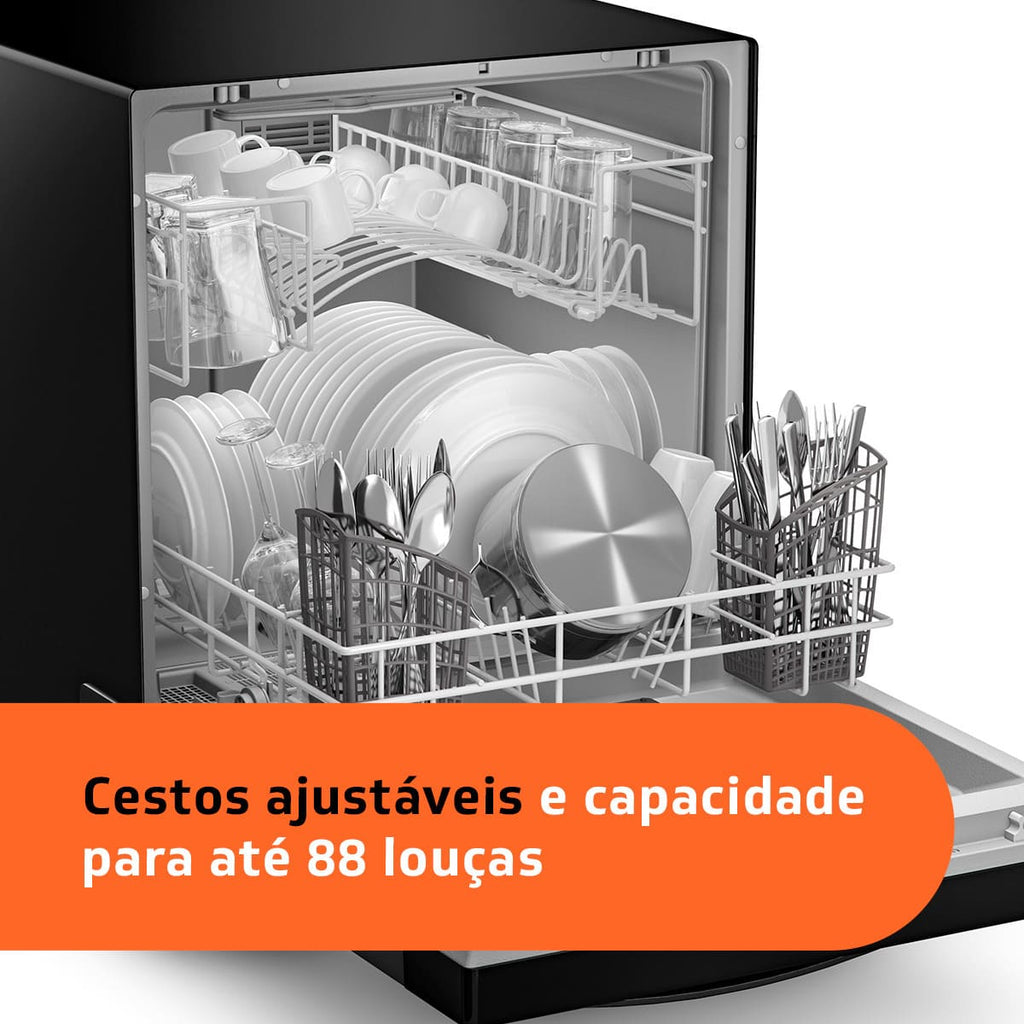 Lava Louças Brastemp 8 Serviços BLF08AE Preto 220V