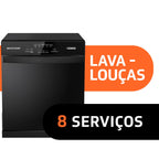 Lava Louças Brastemp 8 Serviços BLF08AE Preto 220V