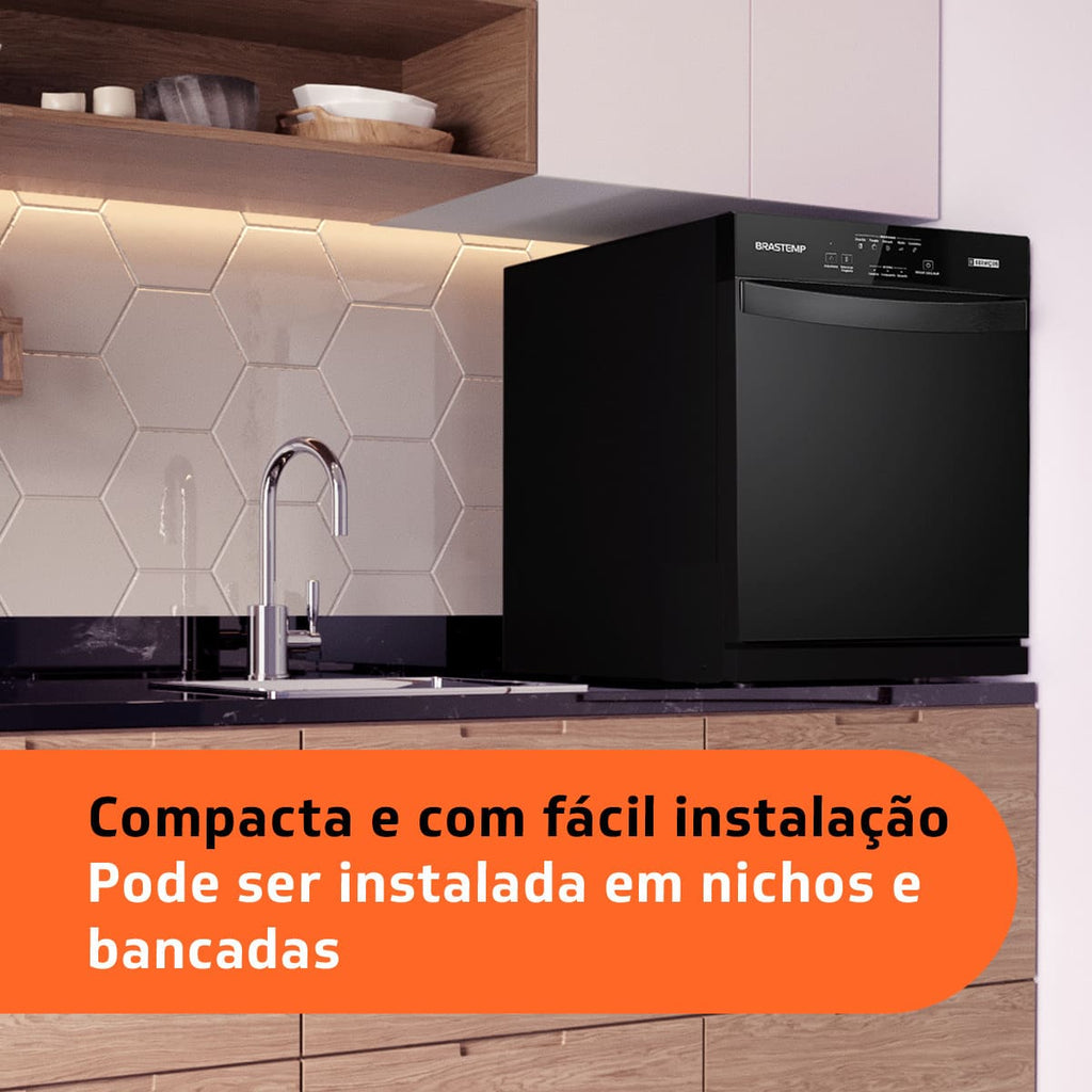 Lava Louças Brastemp 8 Serviços BLF08AE Preto 220V
