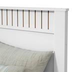 Cama Solteiro Bibox Athenas Lopas Cama Auxiliar e 2 Gavetas Branco