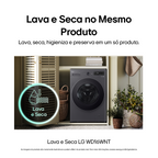 Lava e Seca Smart LG 16KG AI DD Black Inox 220V