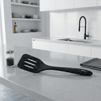 Espatula Vazada de Silicone Brinox Flex 29cm Preto