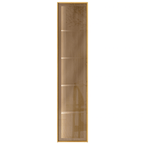 Cristaleira Plena Demóbile 48cm 1 Porta Reflecta com LED Cinamomo e Nude