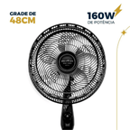 Ventilador de Coluna Britânia Tecnologia Maxx Force BVC41A 160W Preto 220V