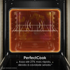 Fogão de Embutir 4 Bocas Electrolux Experience FE4BB Mesa de Vidro e VaporBake Preto Bivolt