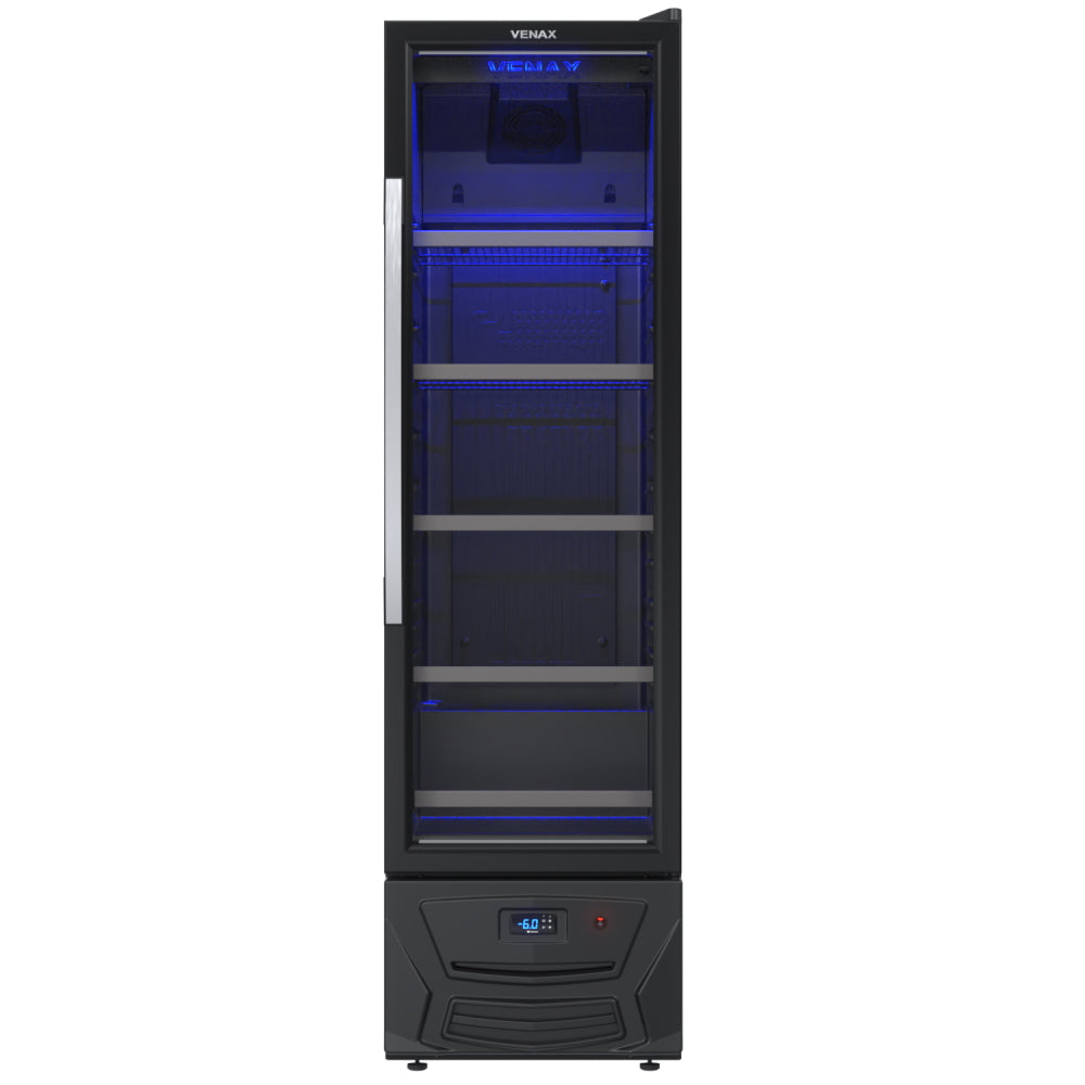 Cervejeira Venax 200L Blue Light LED com Porta de Vidro Duplo e Controle de Temperatura 220V