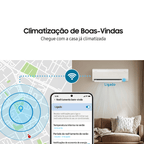 Ar-Condicionado Split Inverter Samsung 24000 BTUs WindFree AI Wi-fi Frio Branco 220V