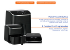 Fritadeira Elétrica Sem Óleo Air Fryer 5,5L Midea GrandGourmet Digital Preto 220V