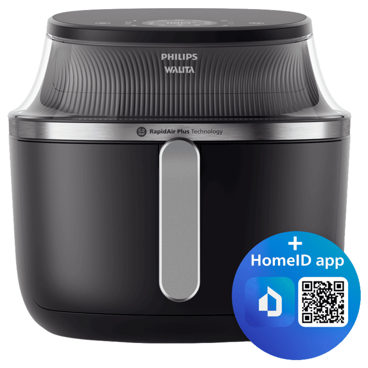 Fritadeira Elétrica Sem Óleo AirFryer 7,2L Philips Walita Série 3000 Preto 220V