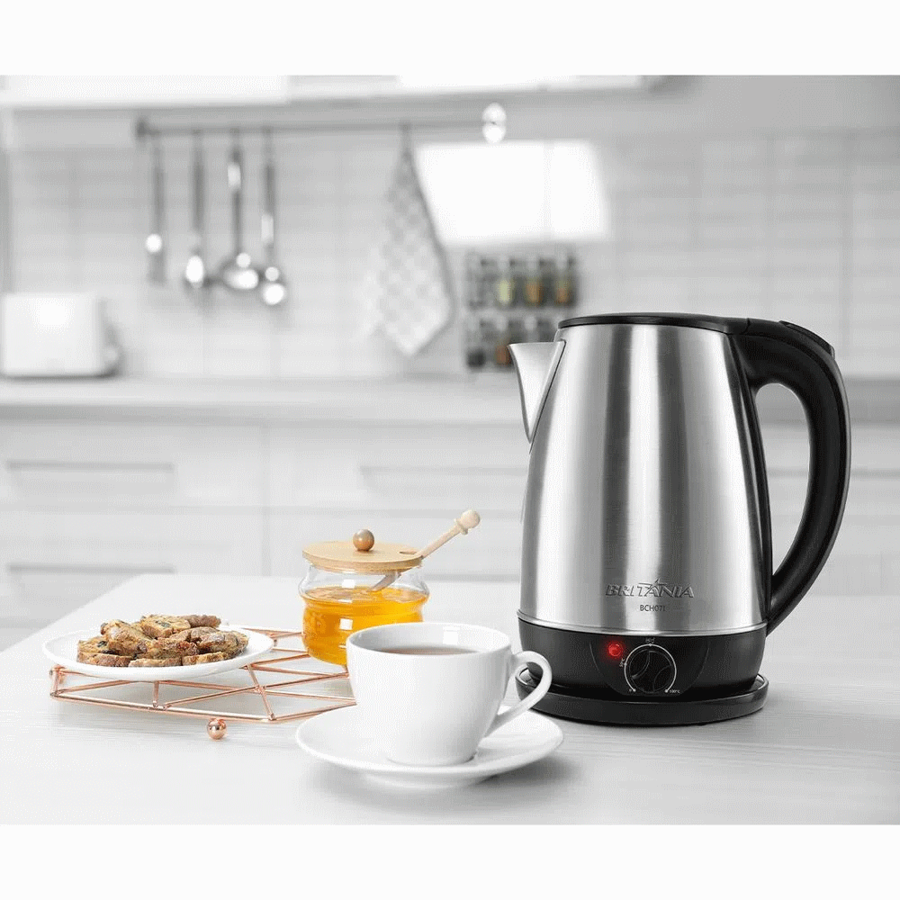 Chaleira Elétrica Britânia 1,8L BCH07 Temp Control Inox 220V