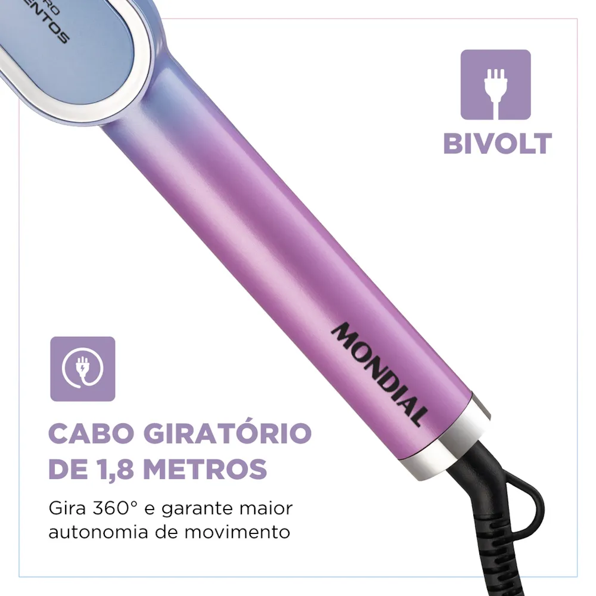 Escova Secadora Alisadora Mondial Qu4tro Elementos By Juliette Bivolt