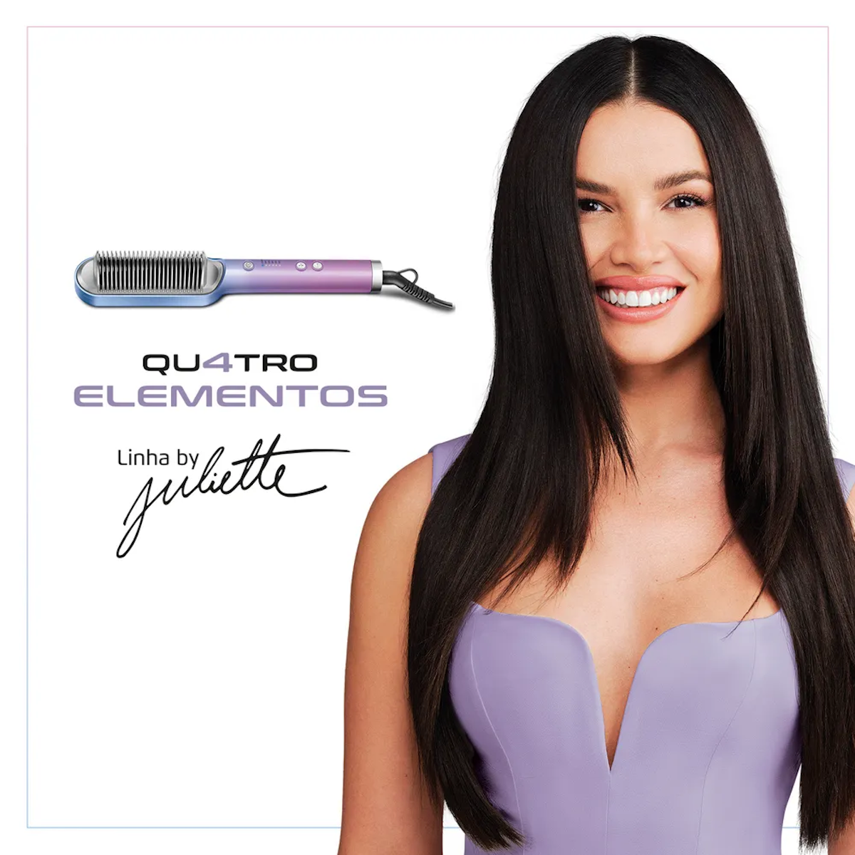 Escova Secadora Alisadora Mondial Qu4tro Elementos By Juliette Bivolt