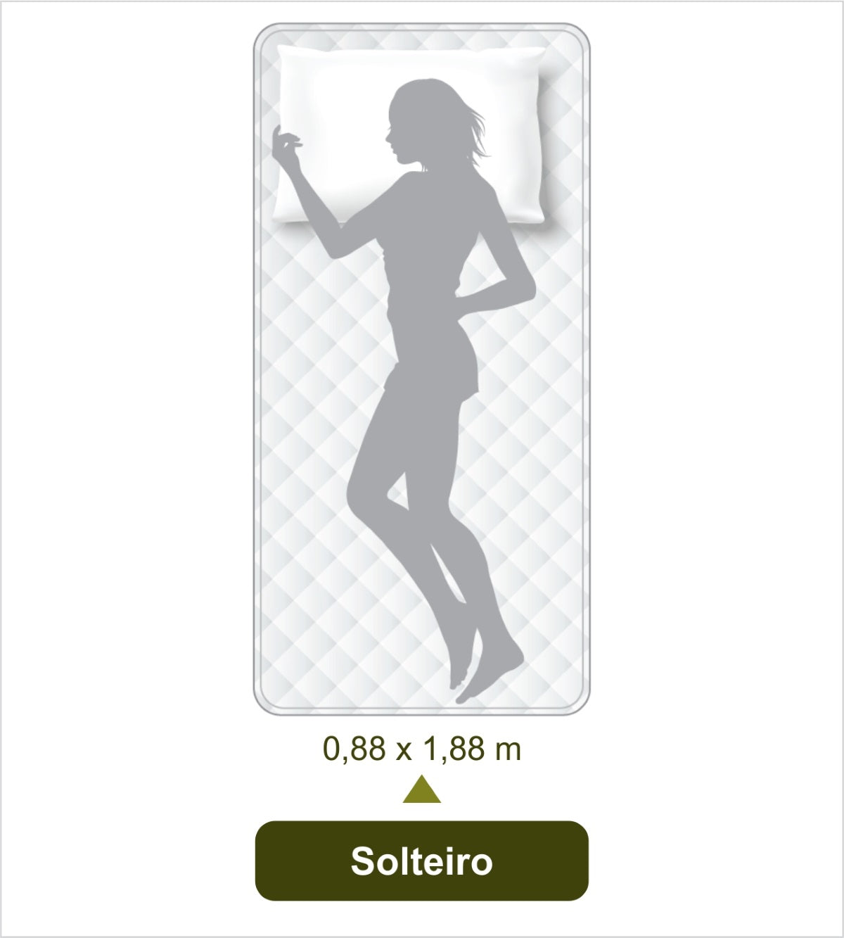 Colchão Espuma Ecoline D-23 Ecoflex Solteiro 88x188x14cm Cinza