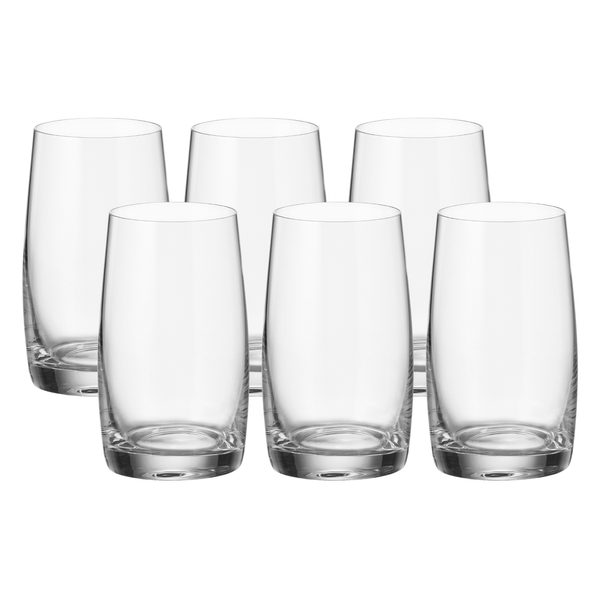 Jogo de 6 Copos Pavo Dayhome em Cristal Ecológico Bohemia 380ml