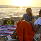 Caixa de Som Portátil JBL PartyBox On-The-Go 2 com Microfone Preto
