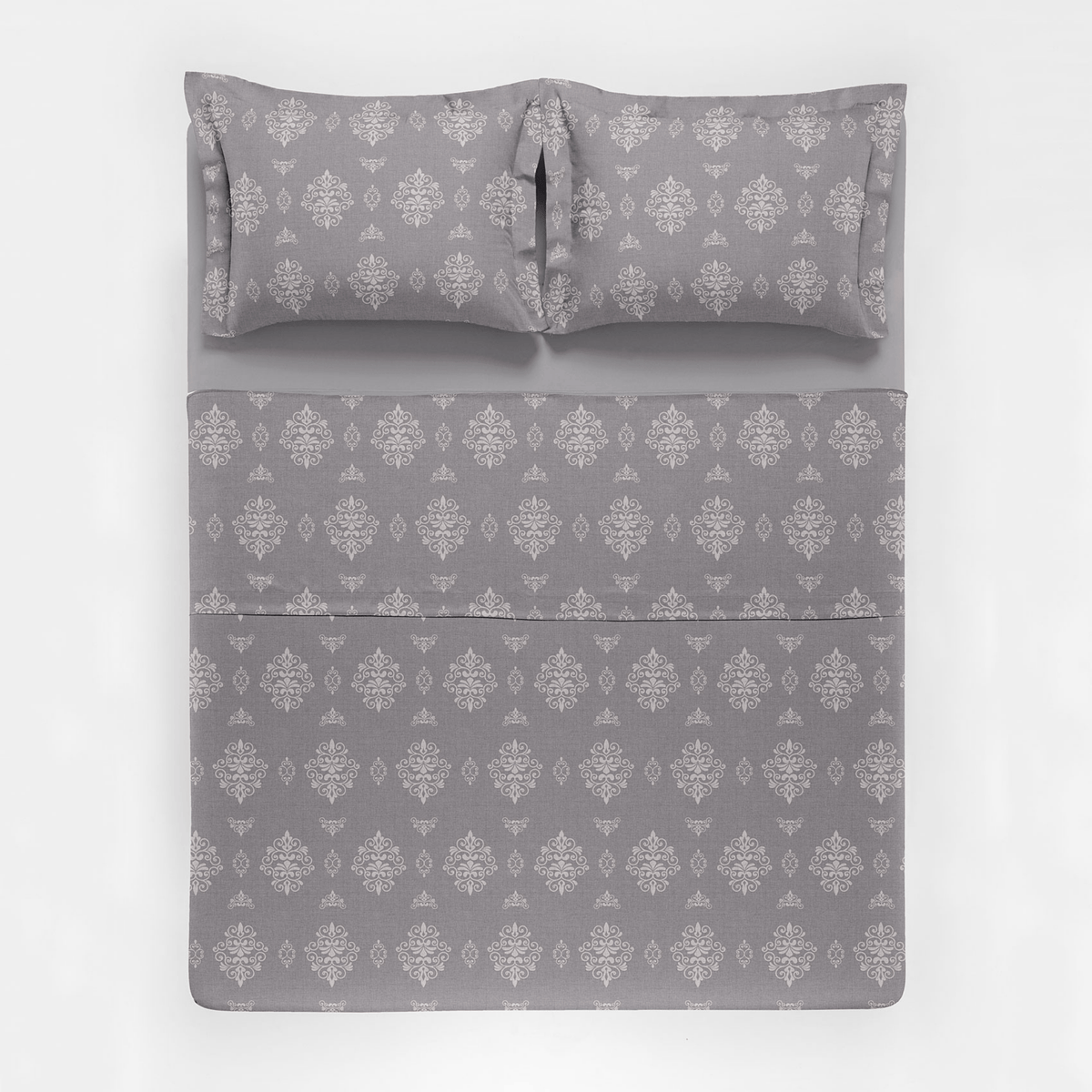 Jogo de Roupa de Cama Casal 4 Peças Hedrons Percal 200 Fios Arabesc