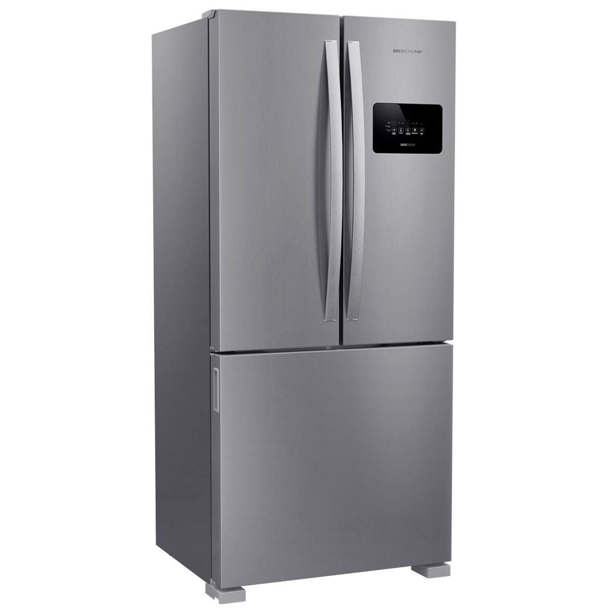 Refrigerador Brastemp 559L BRO85MK 3 Portas French Door Inverter Cor Inox 220V