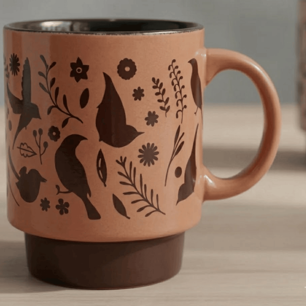 Caneca de Cerâmica Murale Full-Fit Empilhável 300ml Terracota