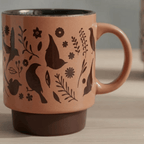 Caneca de Cerâmica Murale Full-Fit Empilhável 300ml Terracota