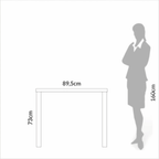 Escrivaninha Dalla Costa F11 90cm Freijo e Preto