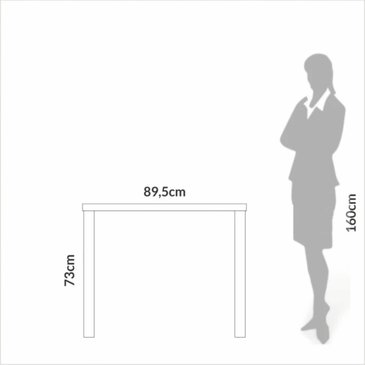 Escrivaninha Dalla Costa F11 90cm Freijo e Preto