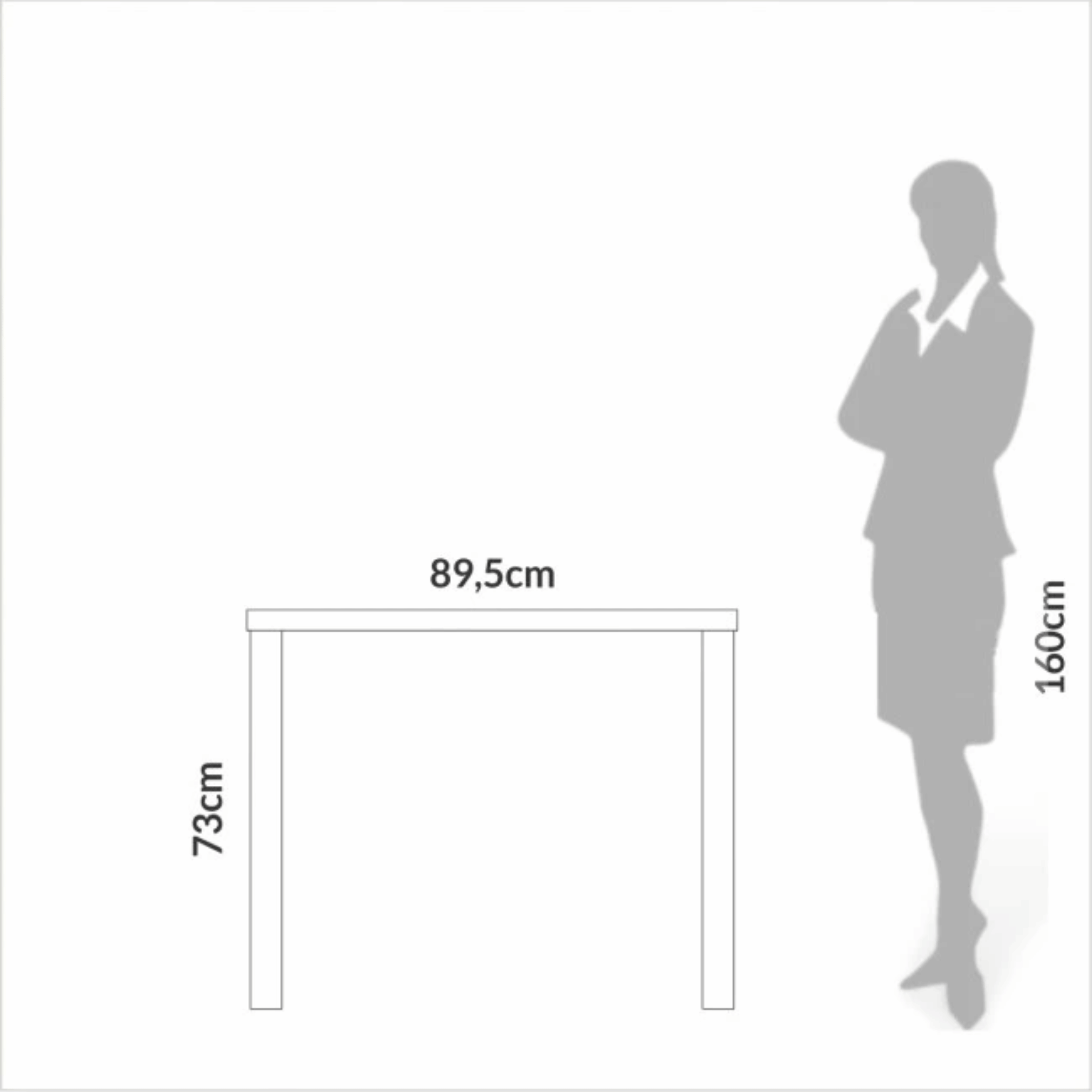 Escrivaninha Dalla Costa F11 90cm Freijo e Preto