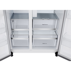 Refrigerador LG 638L Side By Side Inverter com Água e Gelo na Porta Inox Look Bivolt