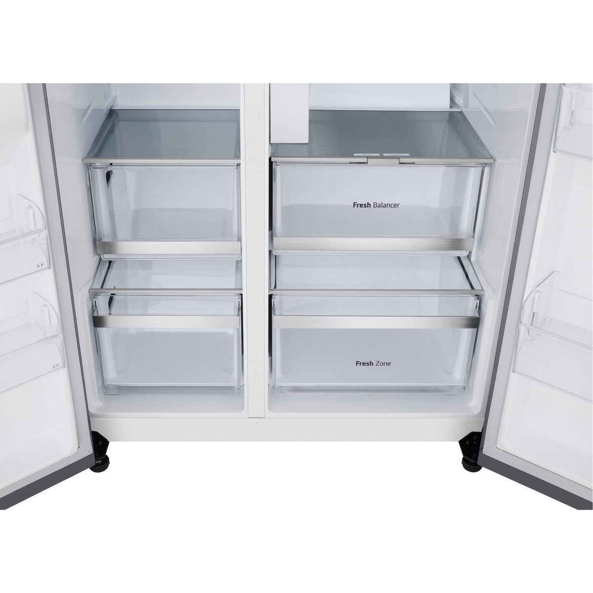 Refrigerador LG 638L Side By Side Inverter com Água e Gelo na Porta Inox Look Bivolt