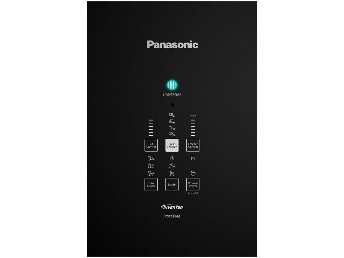 Refrigerador Panasonic 480L Inverter Duplex Gaveta Fresh Inverse Preto 220V