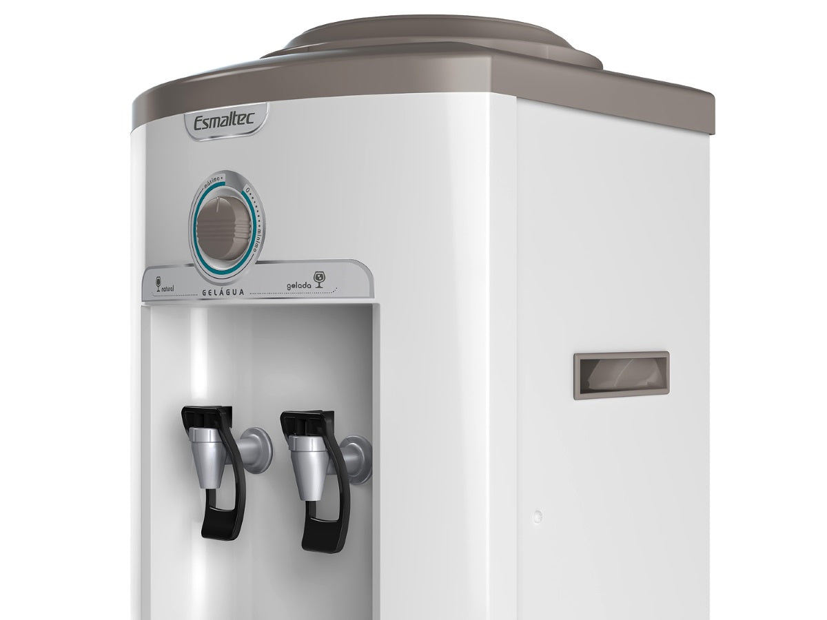 Bebedouro de Água de Coluna Esmaltec EGC35B Refrigerado por Compressor Branco 220V