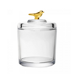 Pote com Tampa Rojemac Golden Bird Cristal Ecológico 8,5x11,5cm
