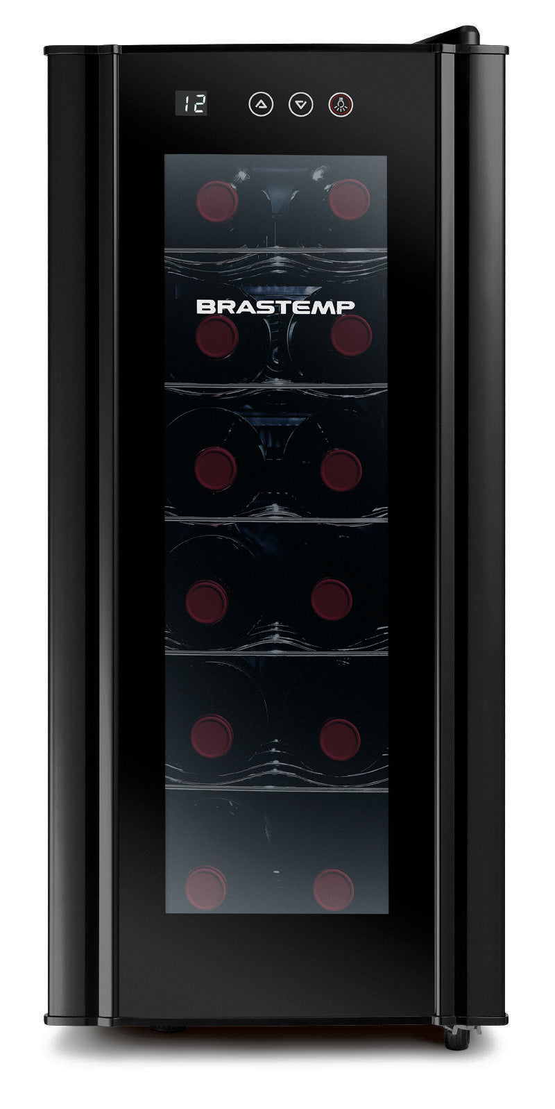 Adega Brastemp 12 Garrafas BZC12BE com Painel Eletrônico Touch  Preto 220V
