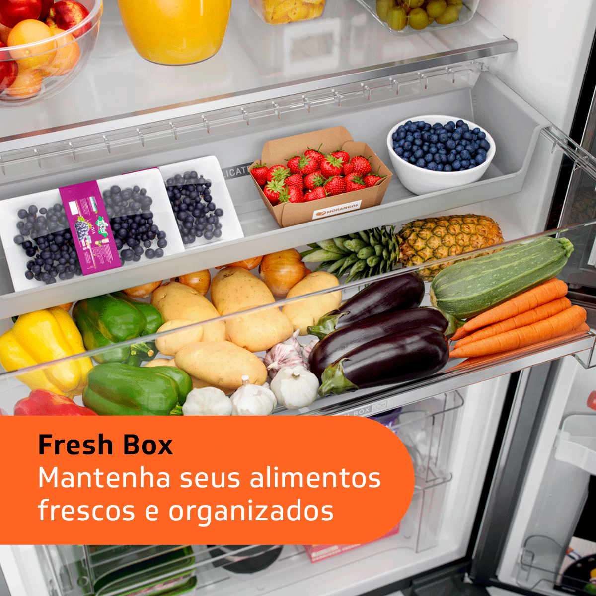 Refrigerador Brastemp 554L BRO85AK 3 Portas French Door Inverter Cor Inox 220V