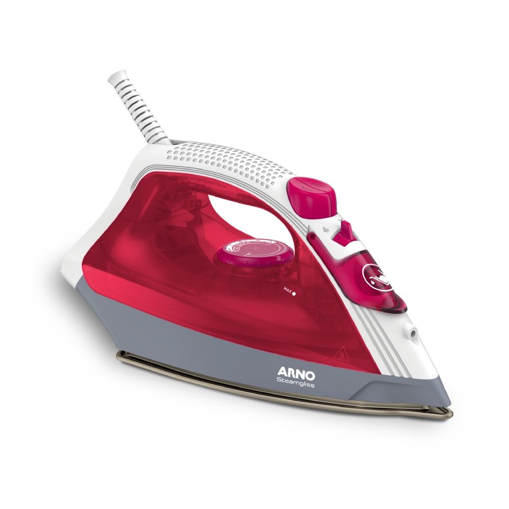Ferro a Vapor Arno SteamGliss com Spray FSGC Rosa com Branco 220V