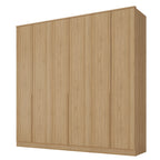 Roupeiro Logan Mambel 240cm 100% MDF 6 Portas Olmo