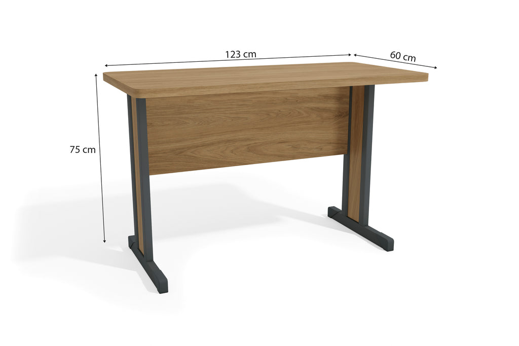 Mesa Secretária 1120-IT Kappesberg para Escritório 123cm Itapuã