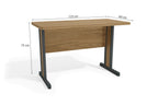 Mesa Secretária 1120-IT Kappesberg para Escritório 123cm Itapuã