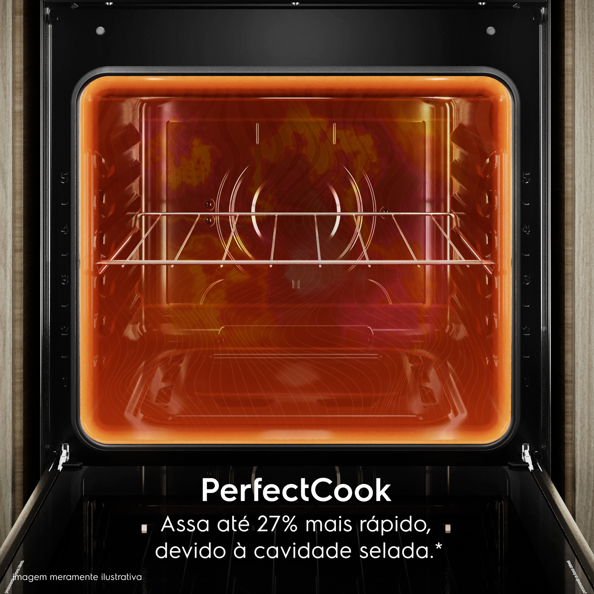 Fogão 4 Bocas Electrolux Experience FE4DP Piso Duplo Forno VaporBake Preto 220V