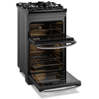 Fogão 4 Bocas Electrolux Experience FE4DP Piso Duplo Forno VaporBake Preto 220V