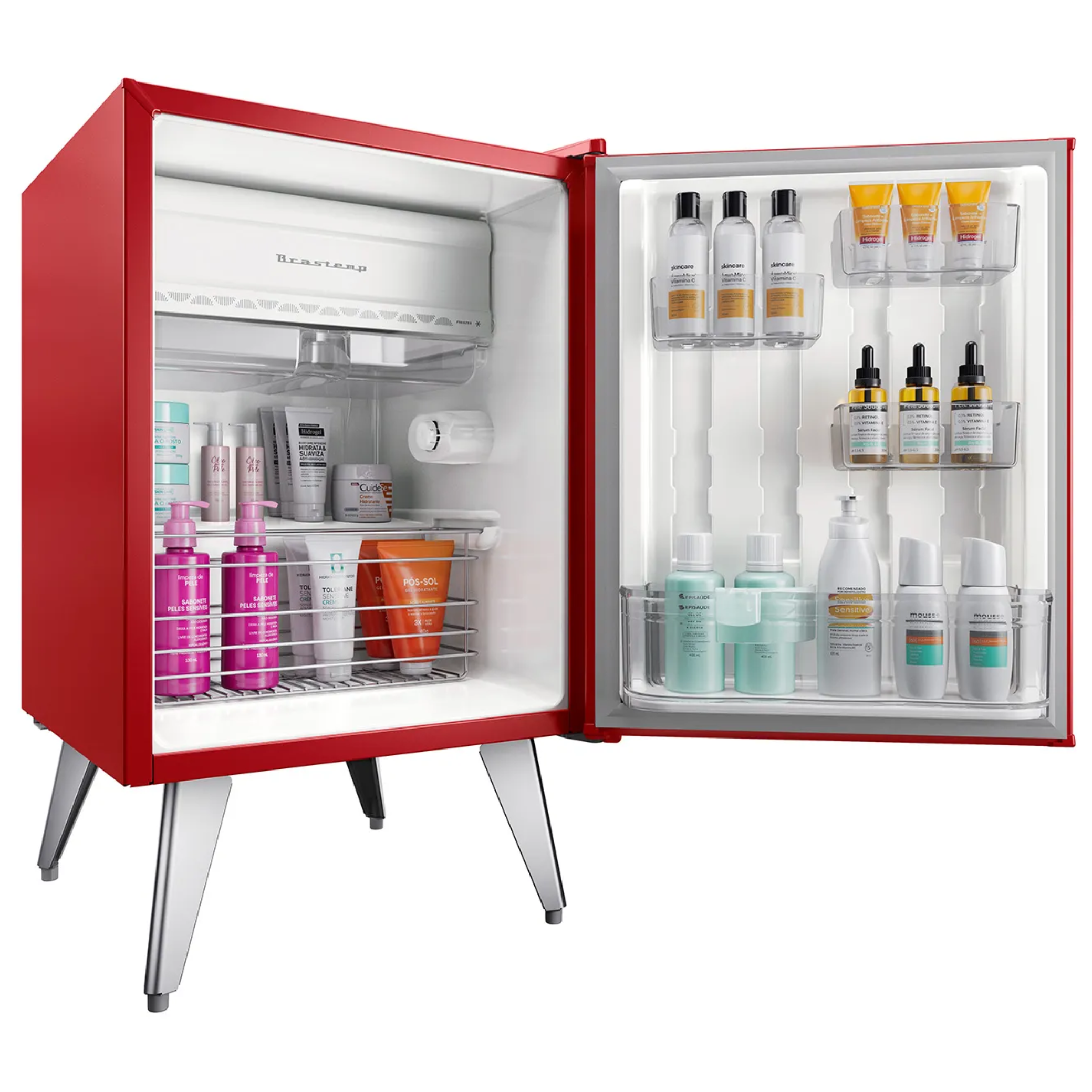Frigobar Brastemp Retrô 76L BRA08MV Vermelho 220V