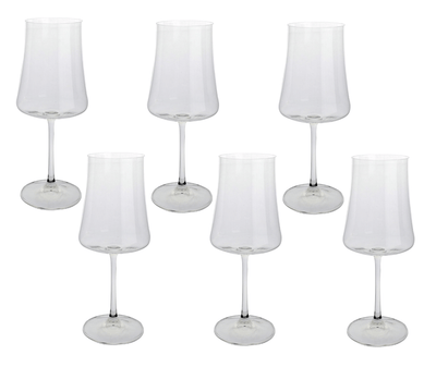 Jogo de 6 Taças para Vinho Tinto Full-Fit Xtra em Cristal Ecológico 460ml